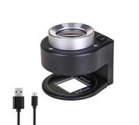 Magnifying Glass, 30X Rechargeable Desktop Loupe Magnifier with LED and UV Light and Scale, Jewelers Loupe Inspection Tool for Gems, Watch, Coins, Stamps
