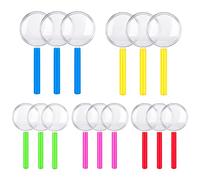 Magnifying Glass for Kids 30 Pack | 5.3cm Mini Colourful Magnifiers | Fun Pocket Toys for Party Bags, Classroom Rewards, Games, Camping, Exhibitions, Carnival Prizes & Outdoor Exploration |