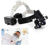 Magnifying Glass,Headband Handheld Digital Dental Surgical Loupes 2.5X 3.5X 420 Mm Medical Binocular Magnifying Glasses Headband with LED Headlight Hobbies,Reading,Jewelry Loupe,Crafts (Black 2.5X)