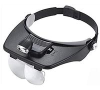 Magnifying Glass Headband Magnifier with LED Light - Handheld and Head-Mounted Loupe for Jewelry Repair and Reading