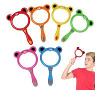 Magnifying Glass Kids - 6Pcs Colorful Portable Handheld Magnifying Glasses for Children Collecting Terrarium Nature Exploration Stem Outdoor Detective Classroo