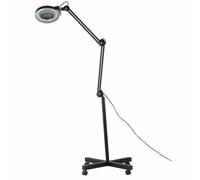Magnifying Glass Lamp, Cosmetic Lamp Essential Beauty Tool 5X Magnified Mirror for Home Beauty Salon (Black)