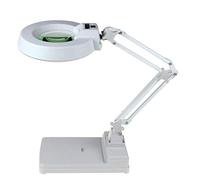 Magnifying Glass Magnifier 10X Desktop Magnifying Lamp127MM Reading Magnifier Glass with Stand Daylight Bright 30LED Lights for Crafts Workbench Diamond