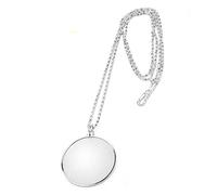 Magnifying Glass Necklace Pendant 5X Necklace Magnifier Chain Monocle Magnifier Pendant Necklace Magnifying Glass Pocket Magnifying Glass Lens Magnifier Jewellers Loupe Magnifier Glasses Long Necklace