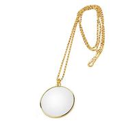 Magnifying Glass Necklace Pendant 5X Necklace Magnifier Chain Monocle Magnifier Pendant Necklace Magnifying Glass Pocket Magnifying Glass Lens Magnifier Jewellers Loupe Magnifier Glasses Long Necklace