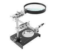 Magnifying Glass Soldering Station, Multi Functional Design Magnifying Glass Soldering Station with Universal Welding Table, Stations
