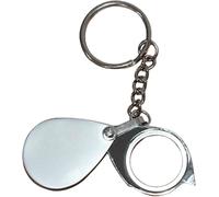 Magnifying Glass with Keychain, 22mm Lens, 20X Pocket Folding Magnifier for Reading and Jewelry