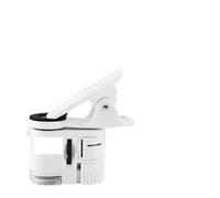Magnifying Glass with Light 60x Zoom Microscope Magnifier LED UV Clip-on Micro Lens for Universal Mobile Phones