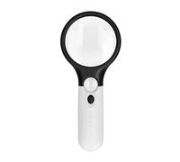 Magnifying Glass with Light LED Handheld Lighted Magnifier 2 5X 45X High Magnification for Reading Jewellery Map Newspaper Observation Details
