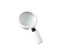 Magnifying Glass with Light, LED Illuminated Magnifier with 30 X High Magnification Lightweight Handheld Magnifying Glass for Reading Inspection Jewellery Hobbies Crafts