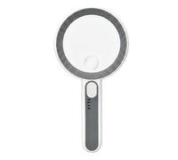 Magnifying Glass with Lights, Double Glass Lens Handheld Magnifier Reading 12 LED Magnifying Glass with for Seniors Read