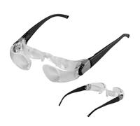 Magnifying Glasses Adjustable 4X Magnifying Eyewear Anti-Glare Wearable Magnifier Glasses for Presbyopia Seniors Watching TV for Low Vision Reading, Fishing, Eyewear