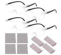 Magnifying Glasses Set, 12-Pcs Magnifying Glass Collection with Multiple Magnification Levels for Reading and Hobbies, Hands Free Magnifying Glass for Close Work, Spectacles with 3x 5x 8x 10x