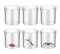 Magnifying Insect Container: 6Pcs Educational Insect Observation Magnifier Jar Transparent Exploration Viewer for Triple Magnification for Learning and Imagination Development for Outdoor Exploration
