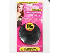 Magnifying Mirror 15x Magnification Close Eye Makeup Cosmetic Eyebrow Suction