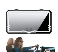 Magnifying Mirror for Car Sun Visor - Magnifying Mirror with Lighting, Car Makeup Mirror | Rechargeable Adjustable Visor Mirror with Touch Screen | Illuminated Mirror for