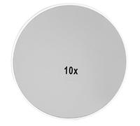 Magnifying Portable Cosmetic Vanity Mirror 10x Magnification Makeup Beauty Tool ABS Material White for Ladies and Girls on The Go Halloween Christmas New Year Mother's Day