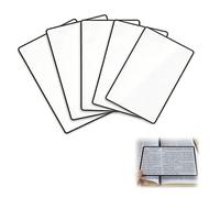 Magnifying Sheet, 3X Magnification, 5 Pack Flexible Acrylic Full Page Magnifier for Books, Newspapers, Maps, Patterns & Crafts