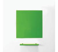 MagniPlan Magnetic Glass Wipe Board for Office, Meeting Room, Classroom, Home Office, Playroom and Bedroom - 600mm x 450mm - Green