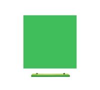 MagniPlan Magnetic Glass Wipe Board for Office, Meeting Room, Classroom, Home Office, Playroom and Bedroom - 450mm x 450mm - Green