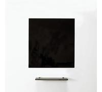 MagniPlan Magnetic Glass Wipe Board for Office, Meeting Room, Classroom, Home Office, Playroom and Bedroom - 600mm x 450mm - Black