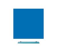 MagniPlan Magnetic Glass Wipe Board for Office, Meeting Room, Classroom, Home Office, Playroom and Bedroom - 450mm x 450mm - Blue