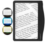 MAGNIPROS 5X Large LED Page Magnifier for Reading Magnifying Glass Reader with 3 Color Lighting Modes & Anti-Glare Lens to Reduce Eye Strain-Perfect for Fine Print, Aging Eyes, Low Vision and Seniors