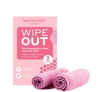 MAGNITONE WipeOut Microfibre Cleansing Cloths Pink - 2 Pack