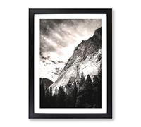 Magnitude Of Yosemite Painting Modern Framed Print | A3 Black Framed Wall Art | Ready to Hang | Modern Historical Picture | Living Room Bedroom Lounge Office
