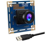 Magnolia 2MP USB Camera Module, 1080P HD 30/60/120FPS High Speed Wecam, 2.1mm Wide Angle Fixed-Focus Lens, Mini Indutrial Camera, Plug and Play, for CNC Monitoring/Defect Detection/Machine Vision