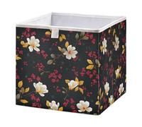Magnolia Cube Storage Boxes 28x28x28 cm Square Bins Collapsible Cube Box Organiser for Organising Clothes