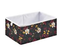 Magnolia Cube Storage Boxes 40x27x17 cm Square Bins Collapsible Cube Box Organiser for Organising Clothes