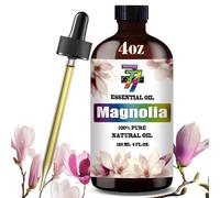 Magnolia Essential Oil 4 Fl Oz (120Ml) - Pure and Natural Fragrance Oil Magnolia Oil for Aroma Diffuser,Skincare,Home Fragrance,Bath,Spa,Personal Care,Massage,Yoga,DIY Candle,DIY Soap