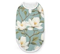 Magnolia Flower Funny Dog Shirts Sleeveless Pet Tank Top Comfort Pets Clothes Vest for Small Medium Dogs Cat S