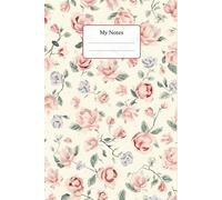 Magnolia Flower Journal, Beautiful Vintage Floral Notebook for Note Taking and Everyday Inspiration, 6x9 Inch Lined Notebook, 120 Pages