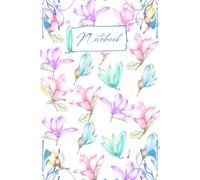 magnolia flower notebook: college ruled notebook with magnolia flower 6x9", 120 pages, idea for school, office, and home stationery