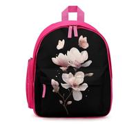 Magnolia Flower with Butterfly Cute Mini Backpack for Women Men Lightweight Shopping Travel Daypack 12.6 In Small Bag