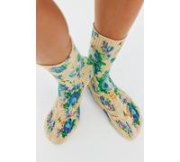 Magnolia Pearl Floral Lil Dipper Socks at Free People in Lisette - female
