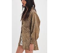 Magnolia Pearl Patchwork Polka Smock Top at Free People in Green - female