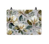 Magnolia Stove Top Cover for Electric Stove, Spring Natural Eucalyptus Leaves Spring Green Washable Flat Top Electric Protector Mat Cabin Kitchen Decor 28x20 Inch