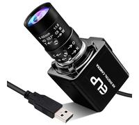 Magnolia USB Camera 8MP 10X Optical Zoomable Webcam with CS 5-50mm Varifocal Manual Lens, CMOS IMX179 Sensor Webcam Zoom in and Out Industrial Camera Plug and Play for Linux Windows Raspberry Pi