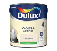 Magnolia Walls & Ceilings Silk Emulsion Paint 2.5 L - Smooth Washable Silk Finish, Quick Dry, Low-VOC, Easy Application for Interior Walls & Ceilings
