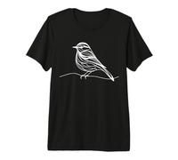 Magnolia Warbler Line Art Birdwatcher Premium T-Shirt