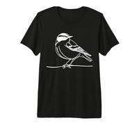 Magnolia Warbler Line Art Birdwatcher Premium T-Shirt