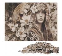 Magnolia Wooden Jigsaw Puzzle for Adults, Gift Idea, 1000 Pieces | Adult Puzzle - shared home puzzle activity in spare time.