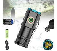 Magnolight Rechargeable Flash Light - Portable LED Super Bright Mini Flashlight with Pocket Clip (1PCS)