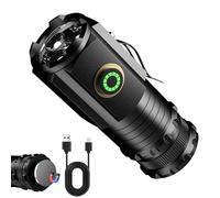 Magnolight Rechargeable LED Torch with Magnet, 5 Modes Portable Mini Flashlight for Hiking Camping Outdoor