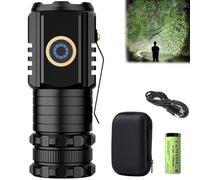 Magnolight Torch - Powerful Super Bright LED Tactical Flashlight, Rechargeable & Battery Powered for Camping, Hiking, Emergency