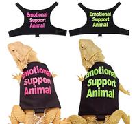 Magnoloran 2 Pack Bearded Dragon Harness and Leash Set,Escape Proof Lizard Reptiles Harness Small Animal Traction Rope Training Walking Vest for Reptile Squirrel Rat-Pink&Green