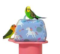 Magnoloran Warm Bird Nest House Plush Birds Hut Bed Hanging Hammock Sleeping Bed Bird Snuggle Cave Hanging Tent for Parrot Parakeet Cockatiel Conure African Grey Macaw-Unicorn